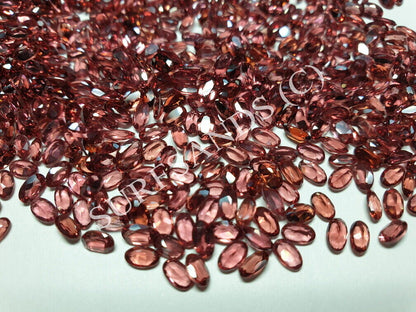 15350 - Wholesale Lot of 180 Pieces 5x3 mm Oval Cut Garnets for sale
