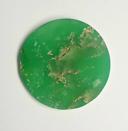 53388 - 15 Pcs 322.44 Carats Australian Chrysoprase Flat Top Semipolished Stones