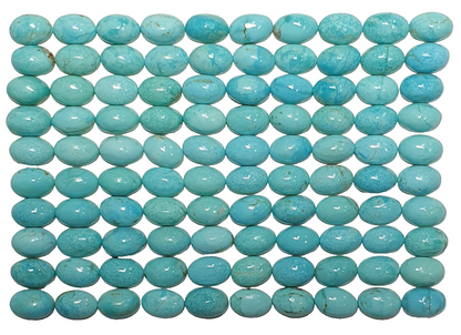 53418 -    25 Natural Australian Turquoise 6x4 mm Oval, First Time Ever For Sale