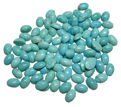53418 -    25 Natural Australian Turquoise 6x4 mm Oval, First Time Ever For Sale