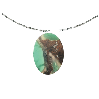 53395 - 9 Australian Chrysoprase Semipolished Flat Top 352.10 Cts +1 S/P Chain