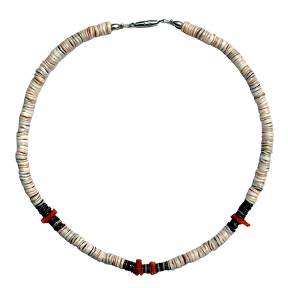 53961.0 - 16 Pieces Wholesale Lot 1970's Shell and Coral Chockers and Necklaces