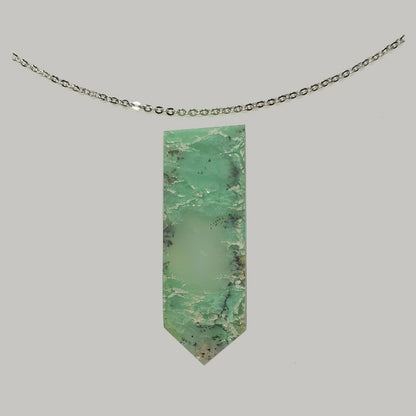 53395 - 9 Australian Chrysoprase Semipolished Flat Top 352.10 Cts +1 S/P Chain