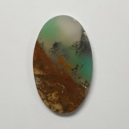 53392 - One lot of 10 Australian Chrysoprase Semipolished Flat Top 324.28 Carats