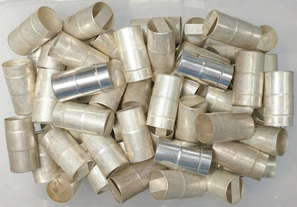 53391 - 20 Piece Lot of Sterling Silver Lipstick Dispenser Parts or Other usages