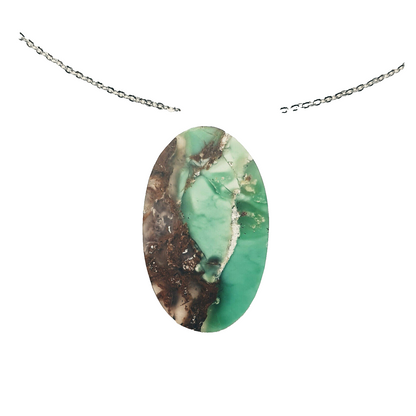 53395 - 9 Australian Chrysoprase Semipolished Flat Top 352.10 Cts +1 S/P Chain