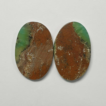 53392 - One lot of 10 Australian Chrysoprase Semipolished Flat Top 324.28 Carats