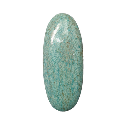 53586 - Rare NATURAL Australian Snowflake Turquoise 27 carat 44.5 x 18.6 mm Oval