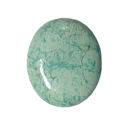 53572 - Rare NATURAL Australian Oval Cabochon Turquoise 27 x 23 mm 23.37 carats