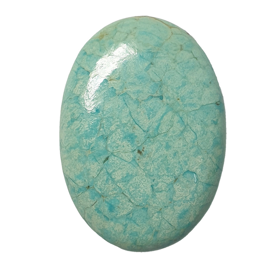 53566 -  A Very Rare NATURAL "TurqOZ" Australian Turquoise 31.74 x 22.48 mm Oval