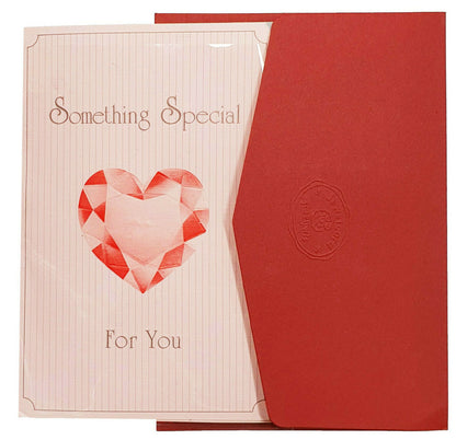 53609.0 - 20 S/S Garnet Pendants + S/S Chain in "Something Special for You" card