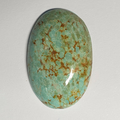 53579 - Rare NATURAL Oval Turquoise Australian "Snowflake" 19.8 cts 27 x 18 mm