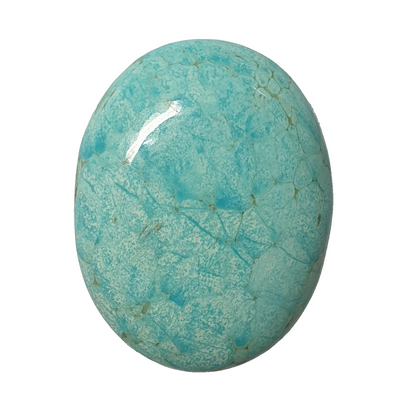 53581 - Large 30.4 x 23.7 mm Oval cabochon NATURAL Australian Turquoise 27.7 cts