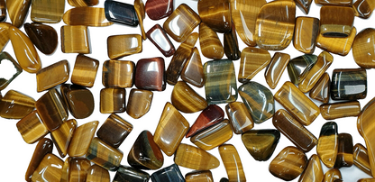 52230 - Tumbled Tiger Eye for sale Highly Polished Yellow and Blue 1.25 Kg