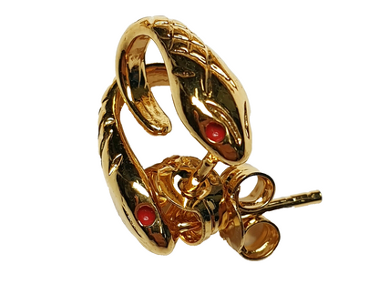 01549 - 8 par Huggie-designede gullbelagte S/S øredobber i australsk laget