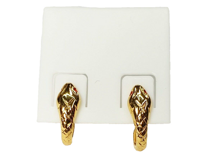 01549 - 8 par Huggie-designede gullbelagte S/S øredobber i australsk laget