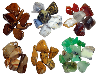 52224 - 1 Kg Mixed Natural Non Treated Large Size Tumbled Australian Gemstones
