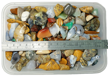 52224 - 1 Kg Mixed Natural Non Treated Large Size Tumbled Australian Gemstones