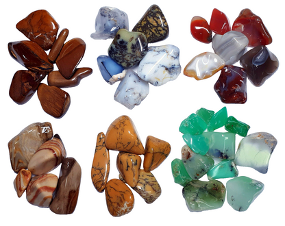 52224 - 1 Kg Mixed Natural Non Treated Large Size Tumbled Australian Gemstones