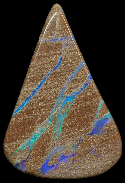 53523 - Very Rare Set of 4 Natural Australian Opal in Rock Andamooka Opal Fields