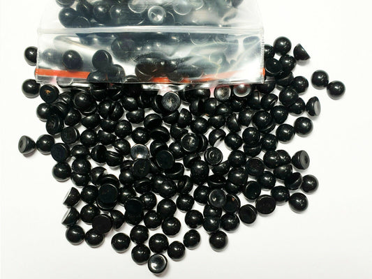 52257 - One lot of 150 Pieces 5 mm Round Cabochon Cut Onyx for sale