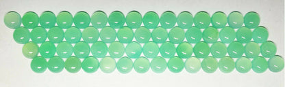 52250 -  15 Australian 8 mm Round Cut Chrysoprase in Exceptional Shade of Green