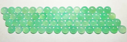 52250 -  15 Australian 8 mm Round Cut Chrysoprase in Exceptional Shade of Green