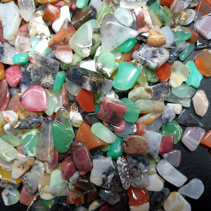 52225 - 1 Kg SLICED SAWN or CRUSHED Australian Chrysoprase Agate Rhodonite etc