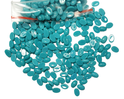 52254 - 200 Pieces Lot 6x4 mm Oval Cabochon Cut Reconstituted Turquoise for sale