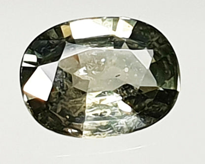 52210 - 6 Australian Oval Sapphires 1 ct Each, Teal, Green, Yellow, Parti Colour