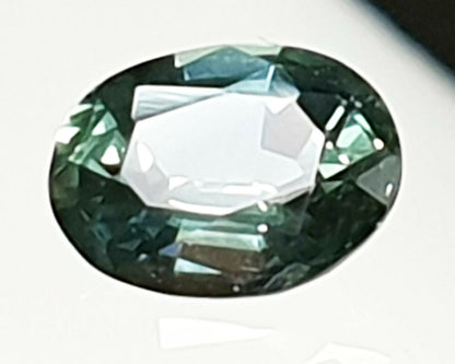 52210 - 6 Australian Oval Sapphires 1 ct Each, Teal, Green, Yellow, Parti Colour