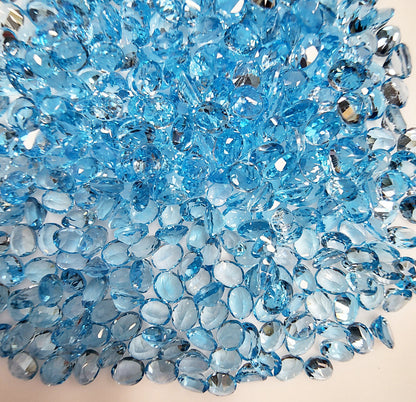 15375.0 - Wholesale Bargain Mixed Lot of 400 pcs Oval Blue Topaz 182.63 cts