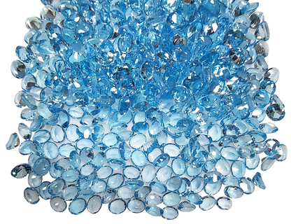 15375.0 - Wholesale Bargain Mixed Lot of 400 pcs Oval Blue Topaz 182.63 cts