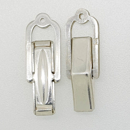 52266.1 - 5 Pairs Sterling Silver CuffLinks Spring Loaded for Firmly Open Close