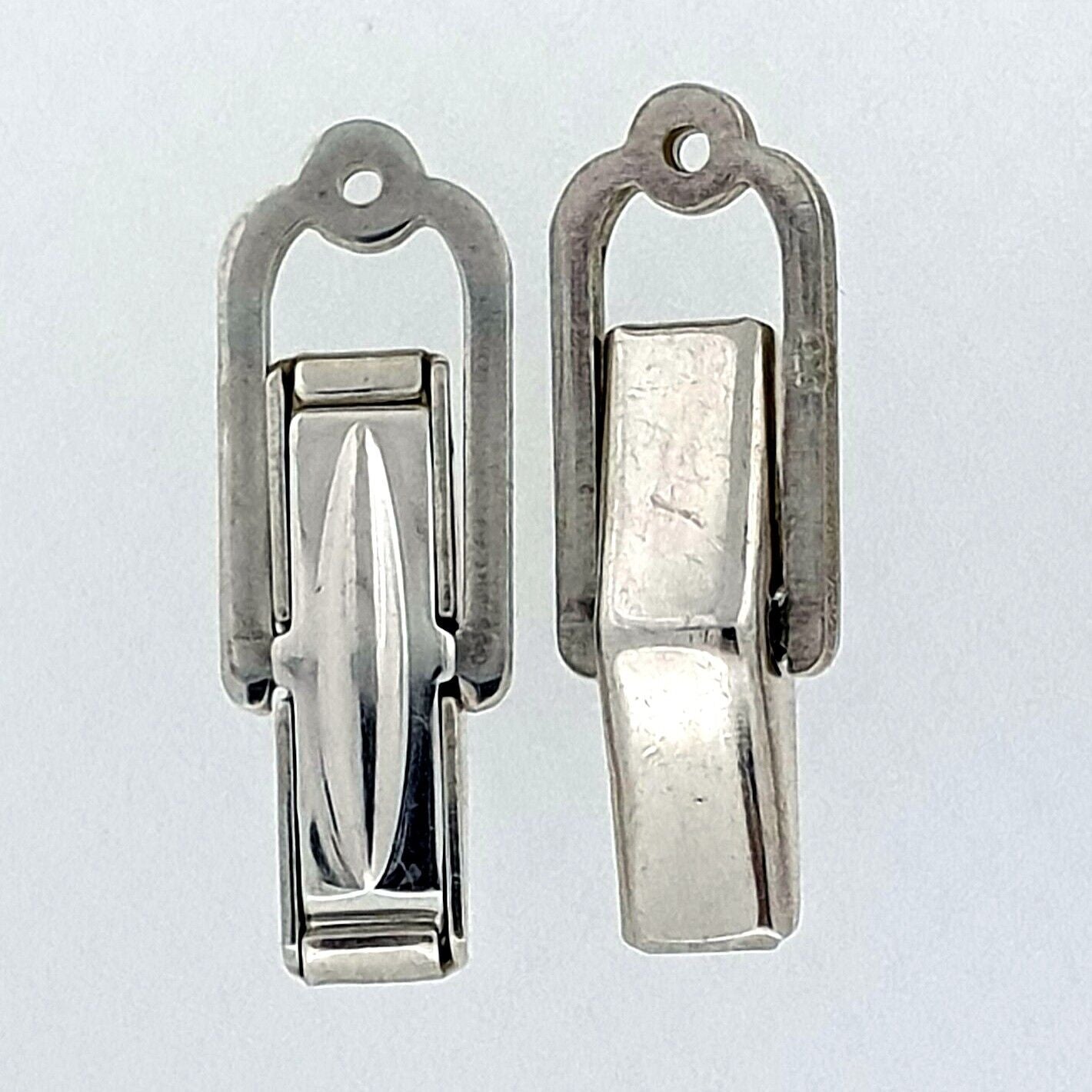52266.2 - 50 Pairs Sterling Silver Cuff Links Spring Loaded stays Open or Closed