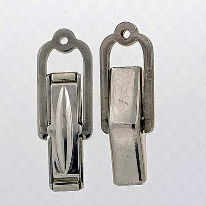 52266.2 - 50 Pairs Sterling Silver Cuff Links Spring Loaded stays Open or Closed