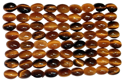 52262 - Wholesale Lot of 72 Pieces 6x4 mm Oval Cut Cabochon Tiger Eye