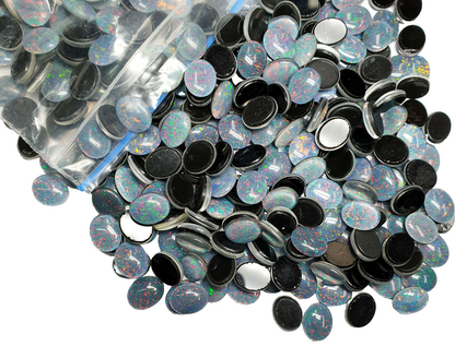 53456 - 50 Australian 10x8 mm Oval Cut Opal Triplets Australia Made Natural Opal