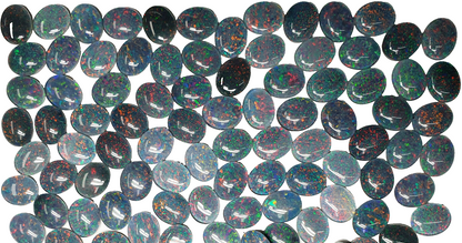 53456 - 50 Australian 10x8 mm Oval Cut Opal Triplets Australia Made Natural Opal