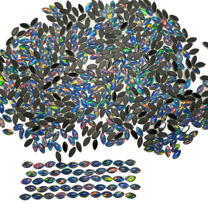 52183 - 5 pieces 10 x 5 mm Navette Triplets Made in Australia with Natural Opal