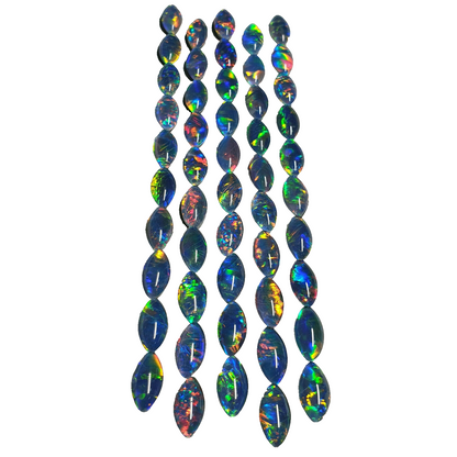 52183 - 5 pieces 10 x 5 mm Navette Triplets Made in Australia with Natural Opal