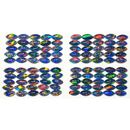 52183.2 - 25 Pieces of 10 x 5 mm Marquise Australian Made Natural Opal Triplets