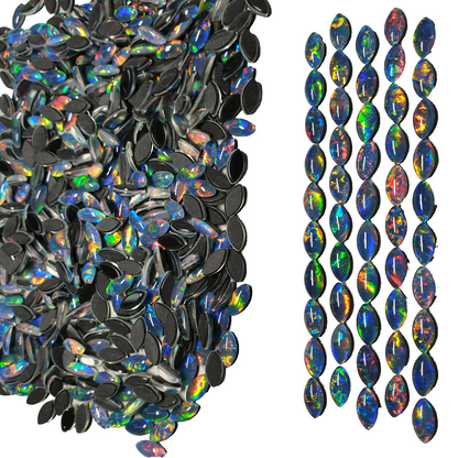 52183 - 5 pieces 10 x 5 mm Navette Triplets Made in Australia with Natural Opal