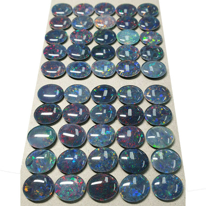 52180 -      25 Pcs16x12mm Oval Cut Opal Triplets Made in Australia Natural Opal