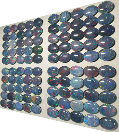 52180 -      25 Pcs16x12mm Oval Cut Opal Triplets Made in Australia Natural Opal