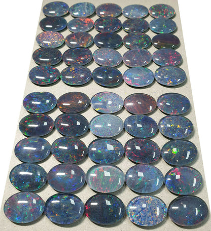 52180 -      25 Pcs16x12mm Oval Cut Opal Triplets Made in Australia Natural Opal
