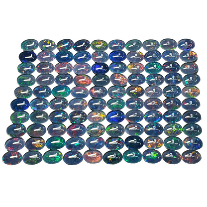 11805.3 -    1600 Pcs 8x6 mm Oval Cut Opal Triplets Australian Made Natural Opal