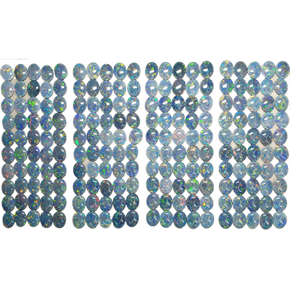 52182 -    50 Pcs 10x8 mm Oval Cut Opal Triplets Made in Australia Natural Opal