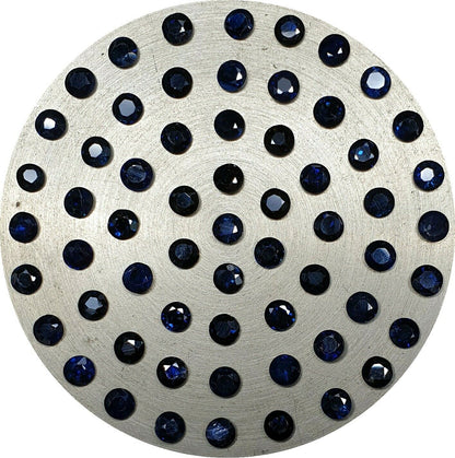 52249 - 61 Australian Deep Blue 2.9 to 3.0 mm Mixed Round Sapphires about 9 cts