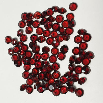 14012.1 - 200 Natural Red Garnets 3.75 mm Round Cut, Also Other Shapes Sizes